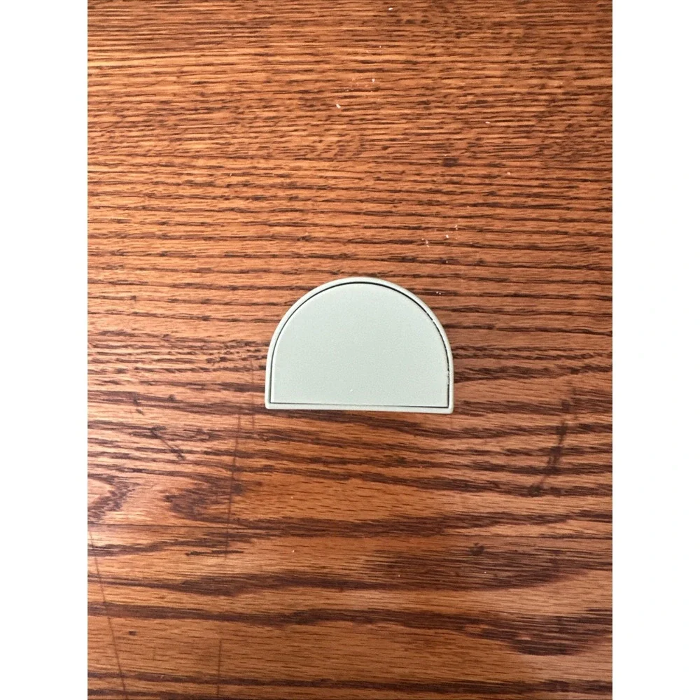 Clinique Vintage Travel Soap Dish Case Pale Green Plastic Two Piece Sliding Logo